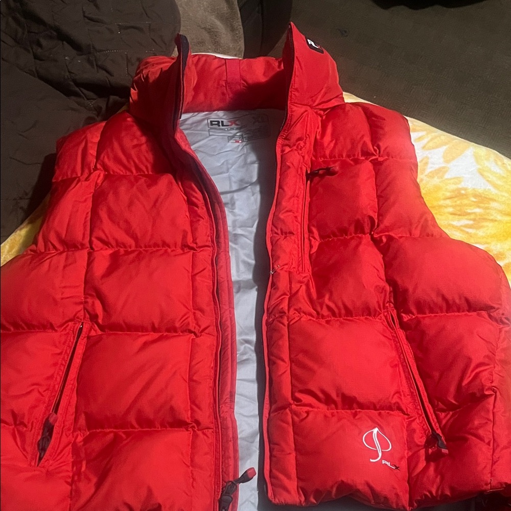 Polo by Ralph Lauren Bright Red Puffer Vest